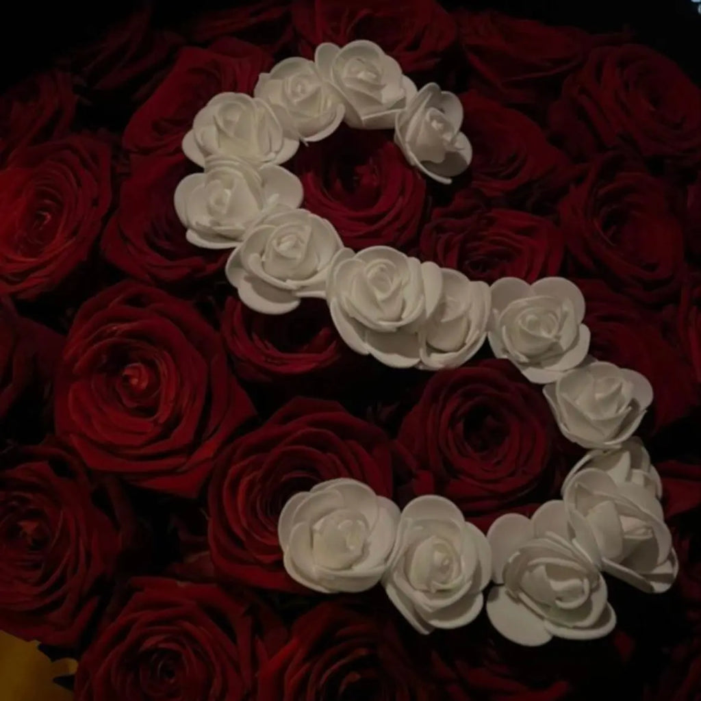 Bouquet de roses fraîches à personnaliser, livraison express LUXURY FLOWERS